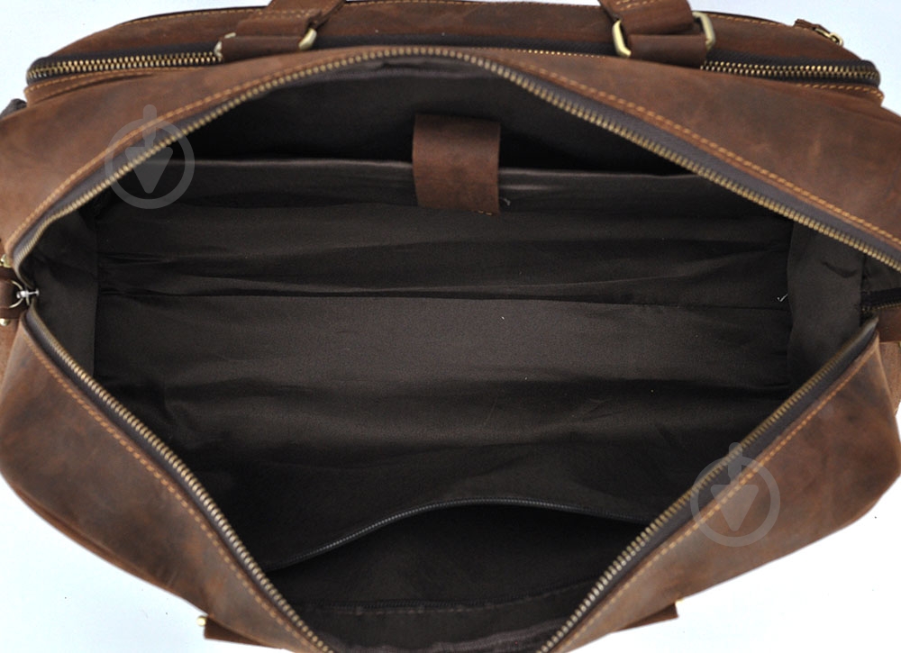 Сумка мужская Tiding Bag T0018 коричневый - фото 4