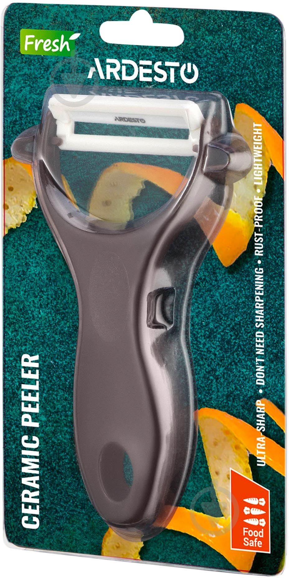 Овочечистка ARDESTO Fresh 17 см коричнева AR2101BR - фото 3