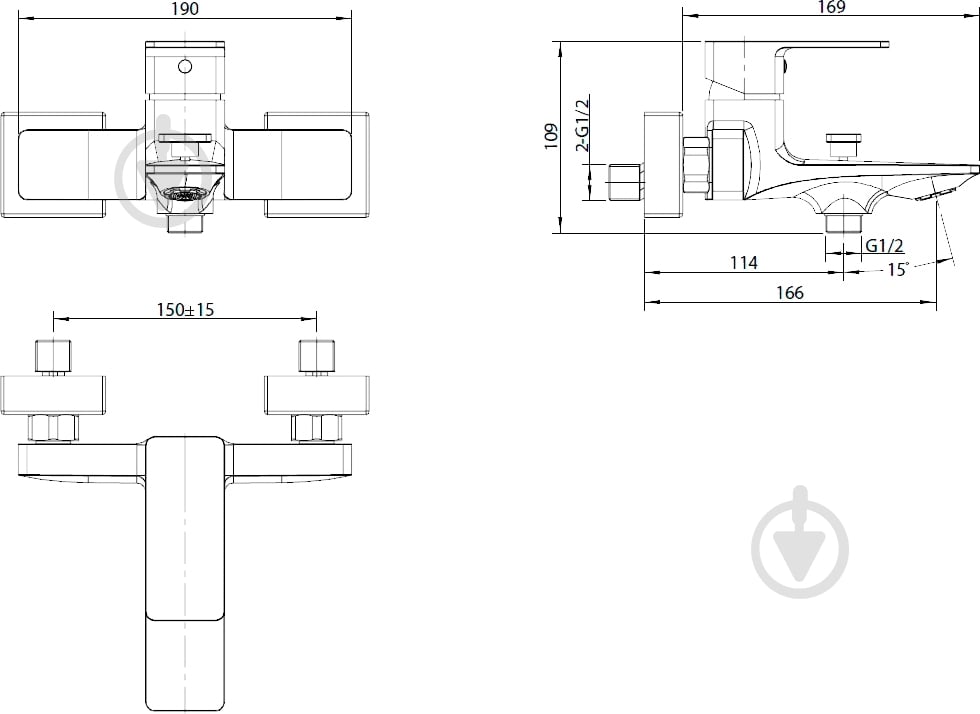 Смеситель для ванны Koller Pool Neon NN0100 - фото 5