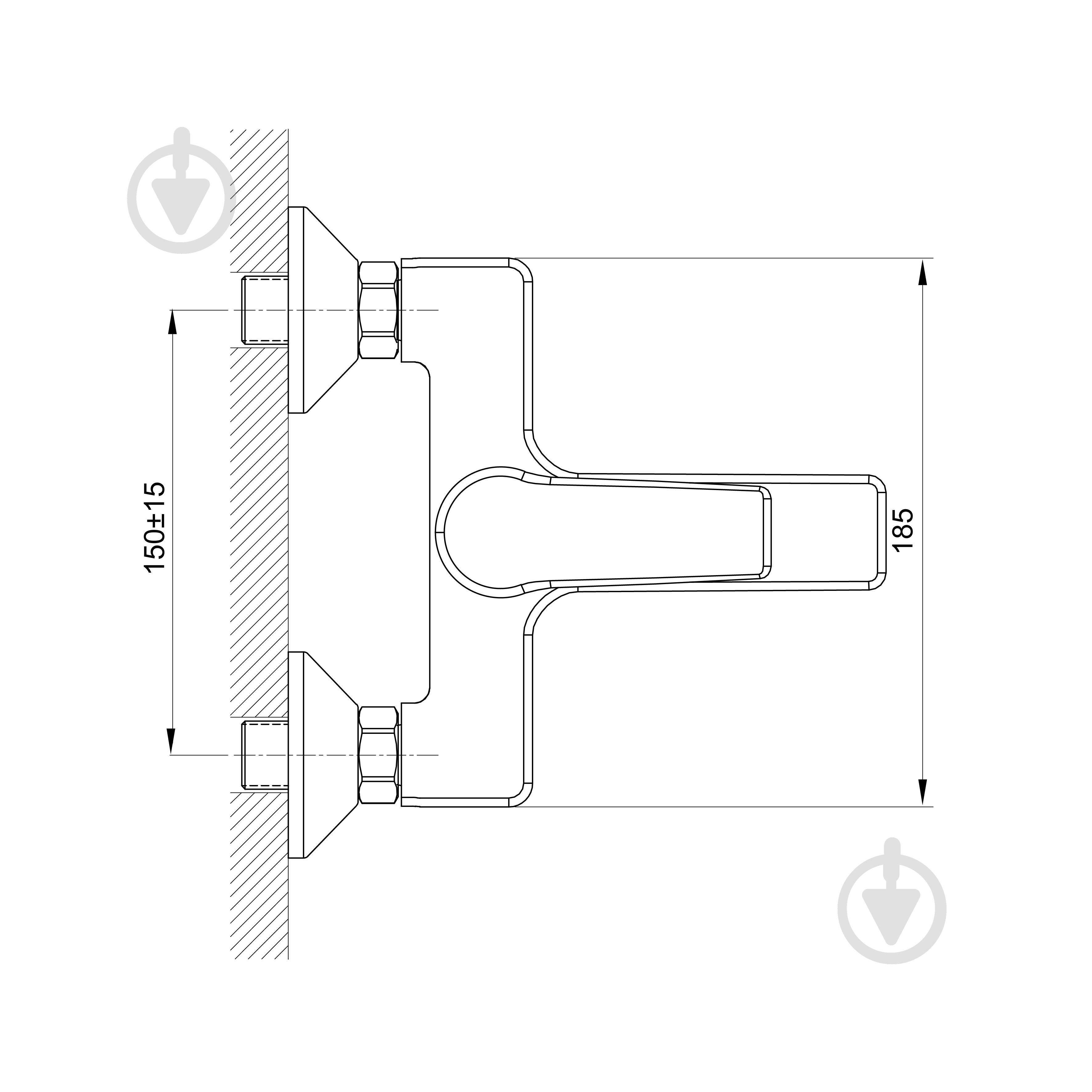 Смеситель для ванны Koller Pool Edge ED0100 - фото 4