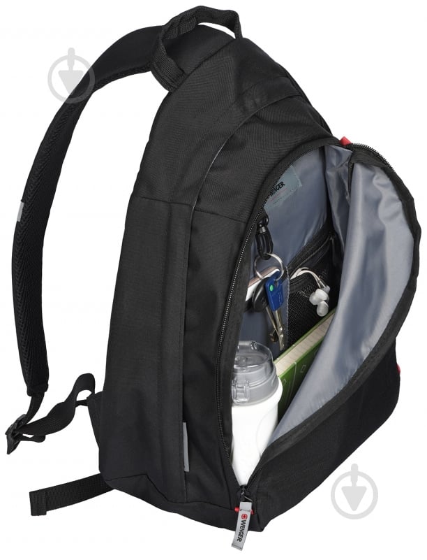 Рюкзак-слинг Wenger Compass Large 13" black 604427 - фото 9 Рюкзак-слинг Wenger Compass Large 13" black 604427 - фото 9