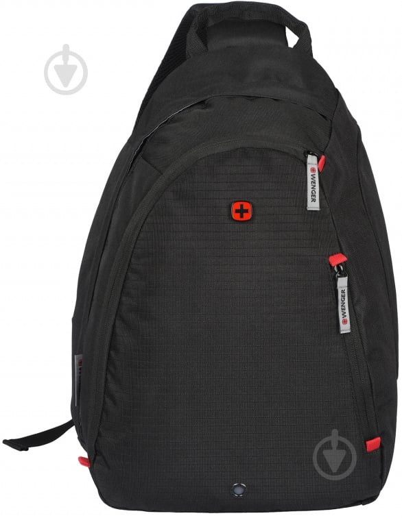 Рюкзак-слинг Wenger Compass Large 13" black 604427 - фото 1 Рюкзак-слинг Wenger Compass Large 13" black 604427 - фото 1