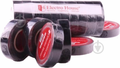 Изолента ElectroHouse черная 17 м ПВХ EH-AHT-1812 - фото 1