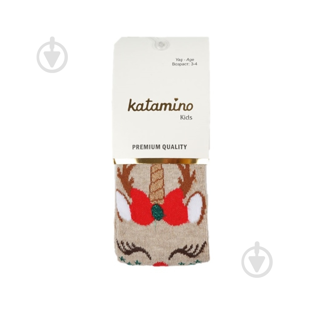 Колготки для девочек KATAMINO K30035 р.80-92 бежевый - фото 1