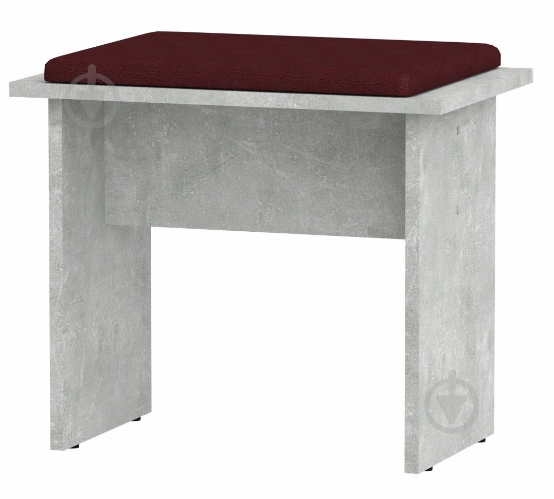 Табурет Компанит Т-7 бордовый / ателье светлое - фото 1 Табурет Компанит Т-7 бордовый / ателье светлое - фото 1