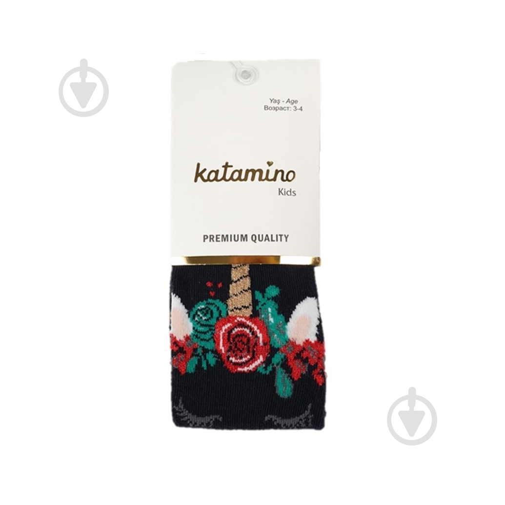 Колготки для девочек KATAMINO K30035 р.80-92 темно-синий - фото 1