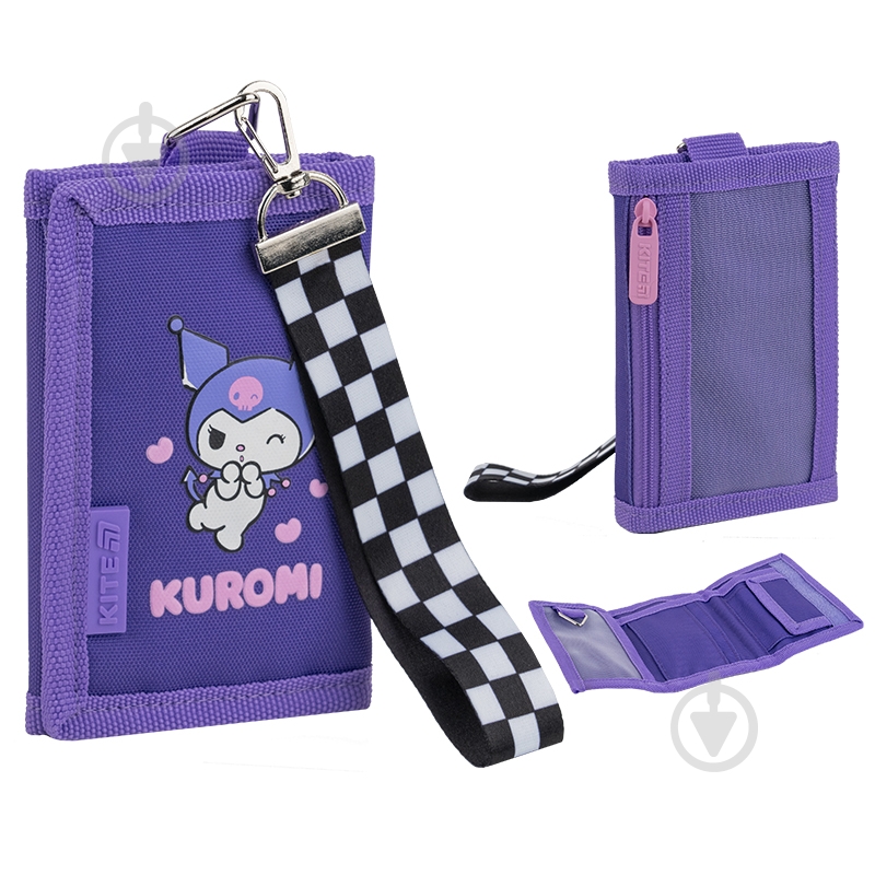 Кошелек Kuromi HK25-598-2 KITE фиолетовый - фото 1