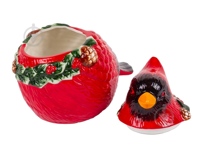 Банка для печива Lefard Червоний Кардинал 25х15,5х22,5 см 626-010 - фото 2 Банка для печива Lefard Червоний Кардинал 25х15,5х22,5 см 626-010 - фото 2