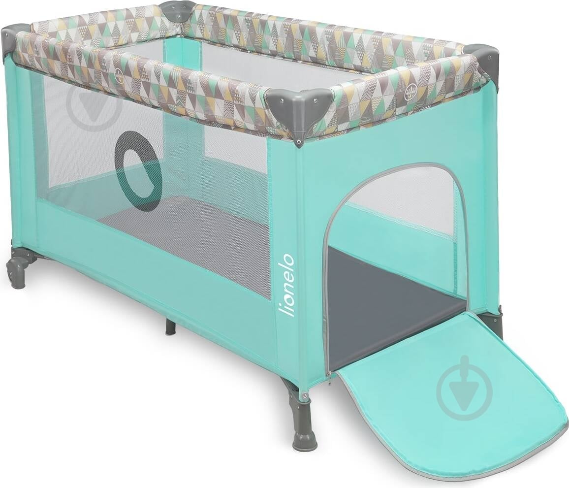 Манеж-ліжко Lionelo Stefi green mint multicolor LO.SF04 - фото 1