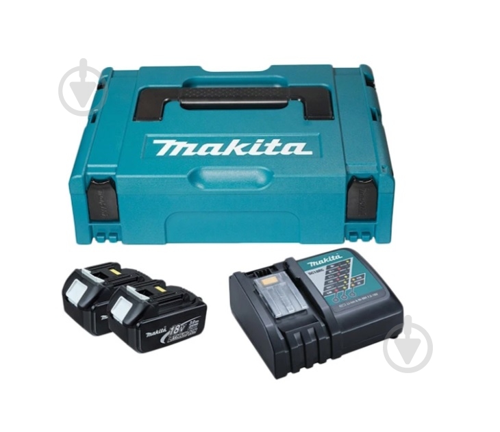 Набор аккумуляторов Makita 18,0V 3Ah LXT 197952-5 (BL1830x2, DC18RC, Makpac1) 79209 - фото 1 Набор аккумуляторов Makita 18,0V 3Ah LXT 197952-5 (BL1830x2, DC18RC, Makpac1) 79209 - фото 1