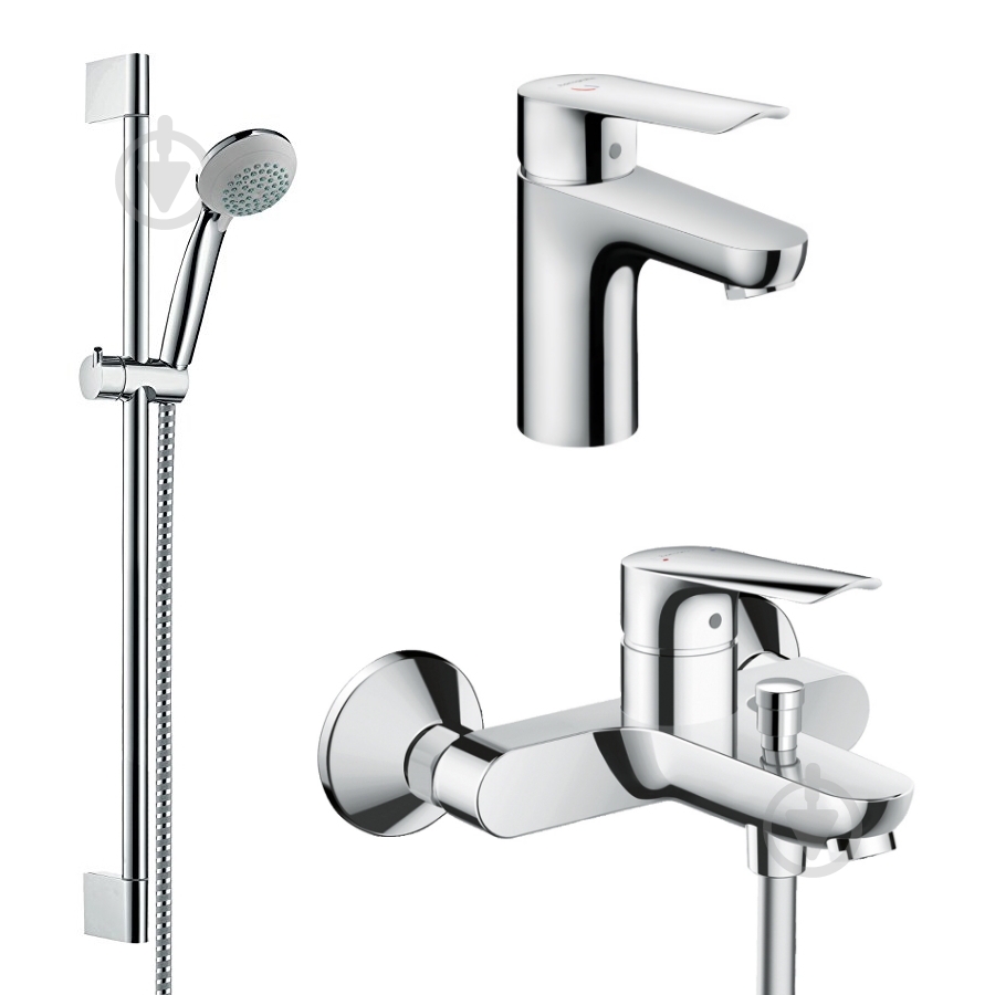 Набір змішувачів Hansgrohe Logis E 71160000+71403000+27728000 (71161999) - фото 1