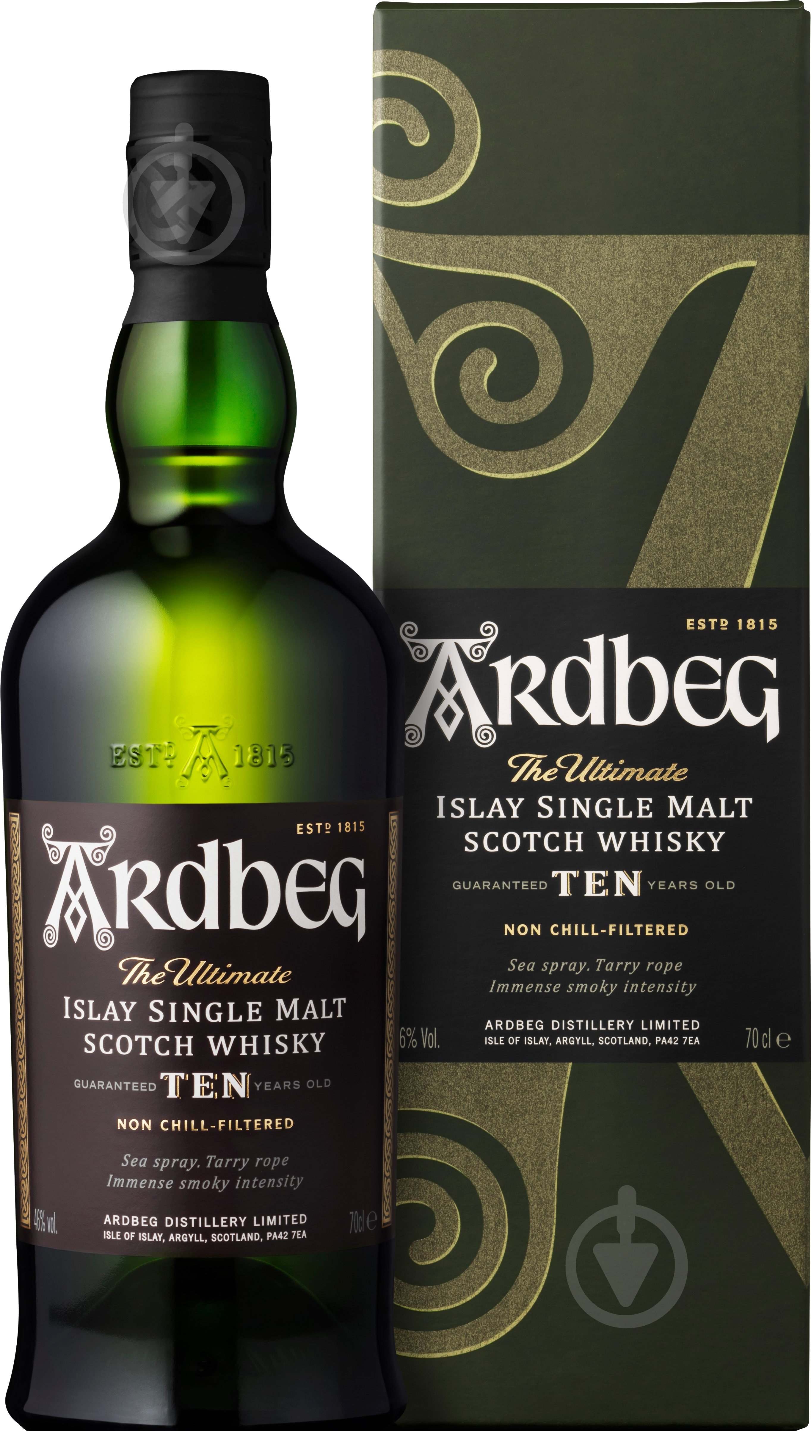 Виски Ardbeg 10 лет выдержки 0,7 л - фото 1 Виски Ardbeg 10 лет выдержки 0,7 л - фото 1