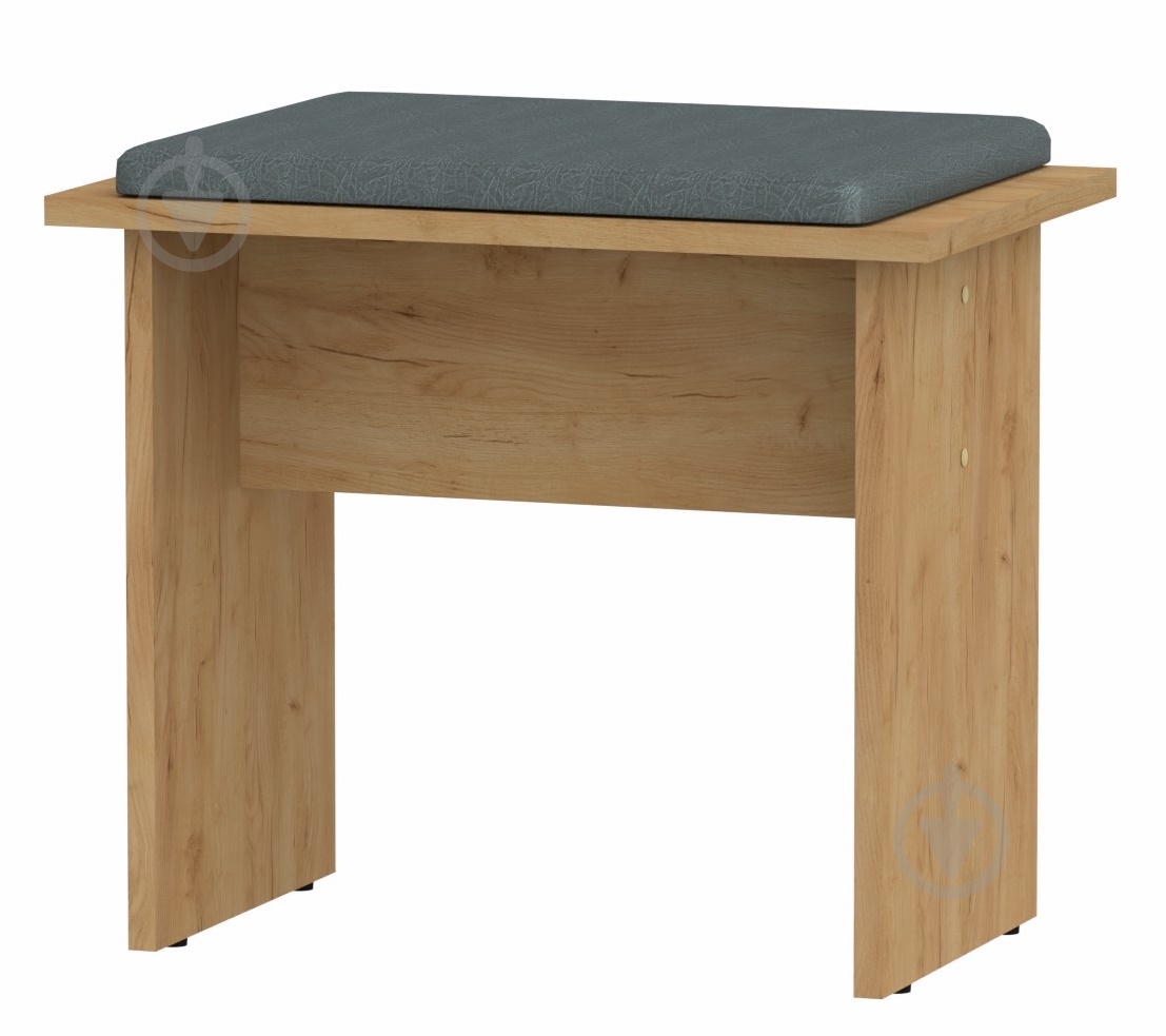 Табурет Компаніт Т-7 сірий / дуб крафт золотий - фото 1