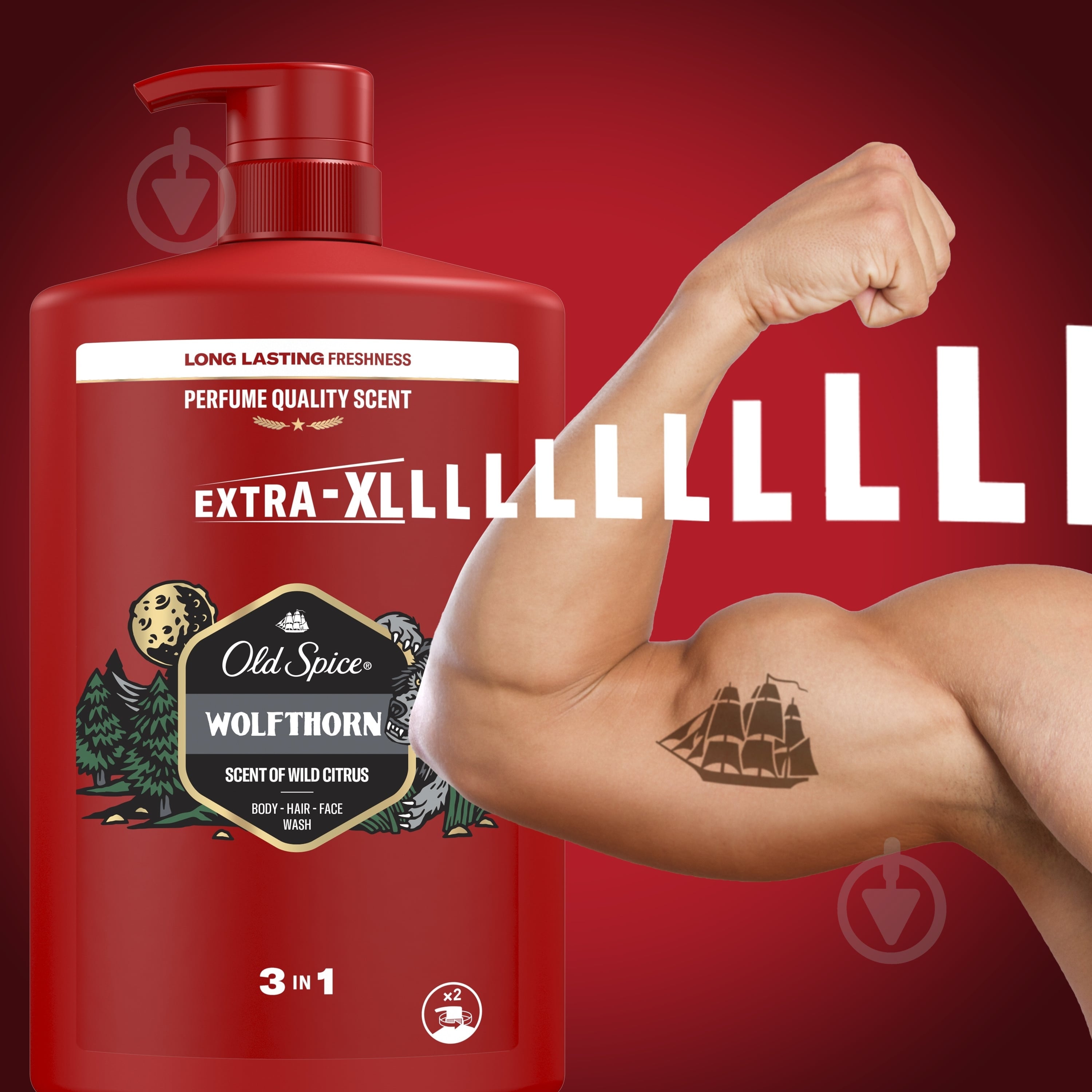 Гель для душа Old Spice 3-в-1 Wolfthorn 1000 мл - фото 9