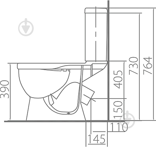 Унитаз-компакт Kolo Antysplash із сидінням - фото 2