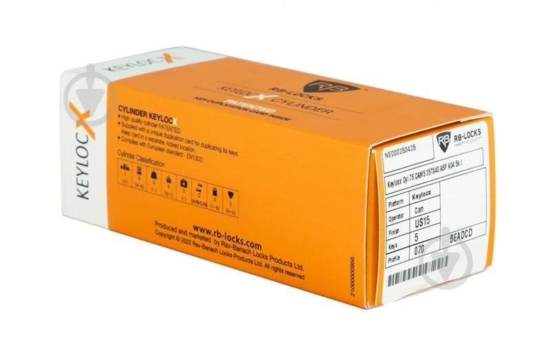 Циліндр RB-LOCKS KEYLOCX 55x35 ключ-вороток 90 мм нікель сатин - фото 7 Циліндр RB-LOCKS KEYLOCX 55x35 ключ-вороток 90 мм нікель сатин - фото 7