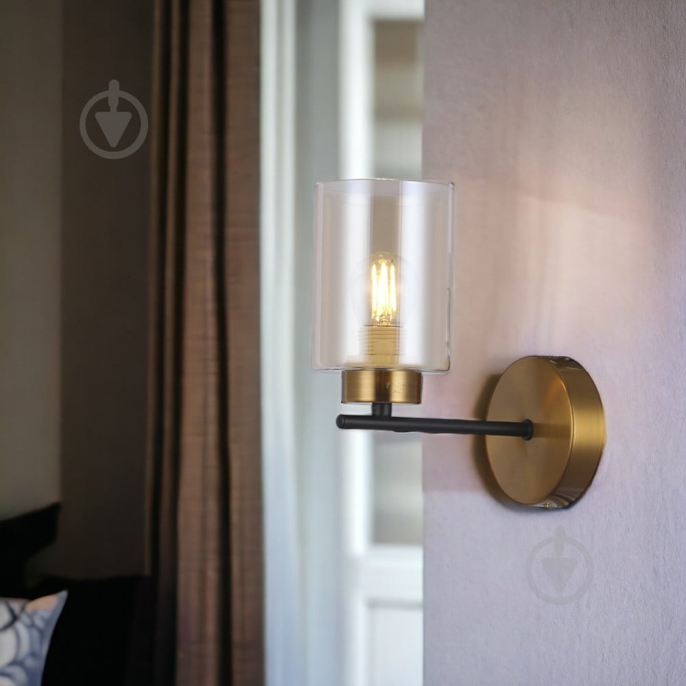 Бра WunderLicht 1x60 Вт E27 золотой OM8267-11 - фото 2