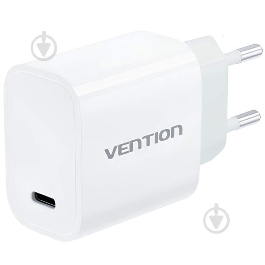 Зарядное устройство Vention 1xUSB-C 30W + USB-C cable М-М White - фото 2