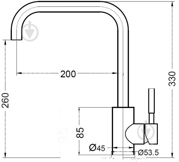 Смеситель для кухни Mixxen Инокс MXCL0405 - фото 3