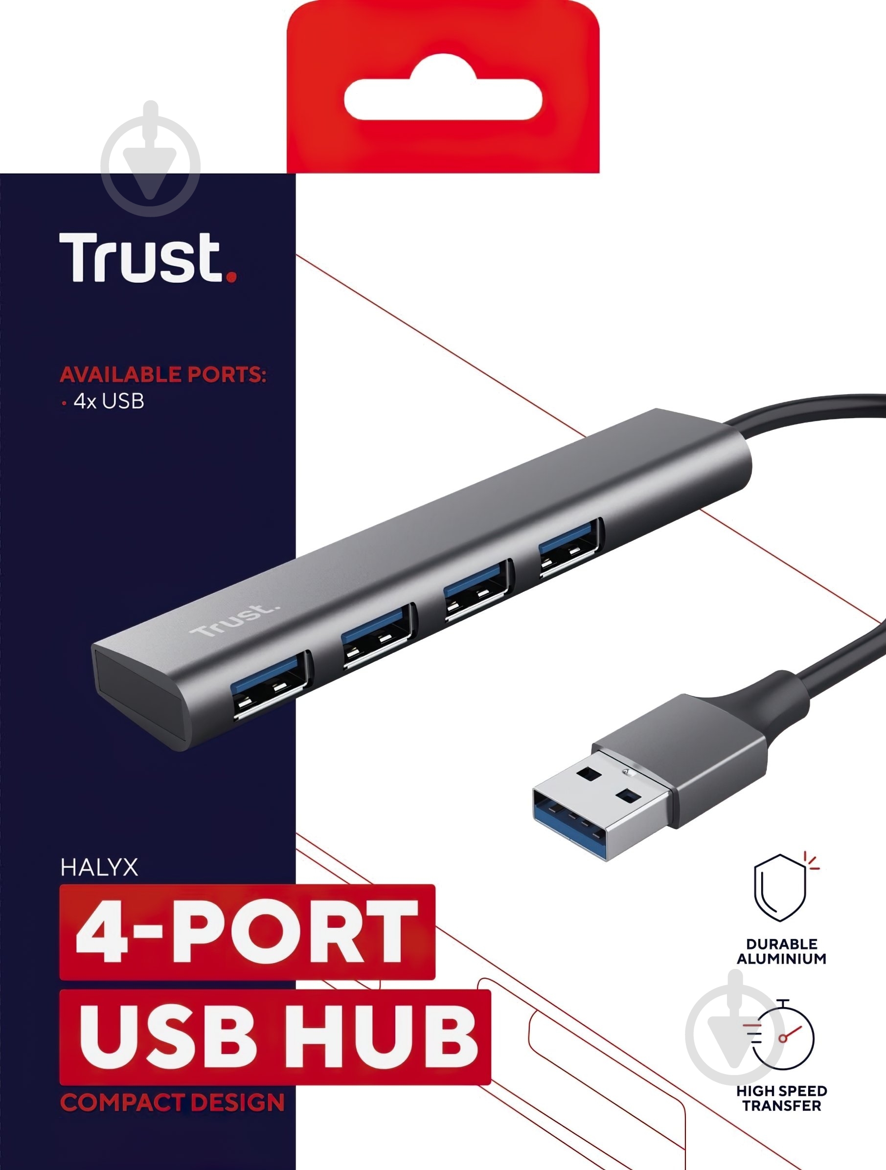 Концентратор Trust Halyx 4xUSB-А 3.2 (24947_TRUST) - фото 12