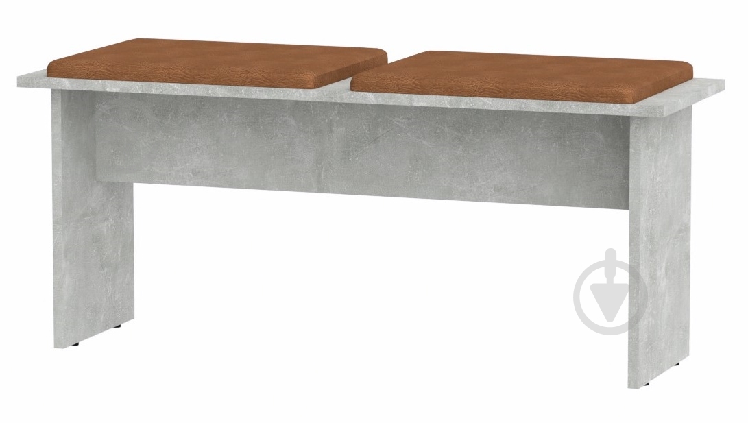 Табурет Компанит Т-8 рыжий / ателье светлое - фото 1 Табурет Компанит Т-8 рыжий / ателье светлое - фото 1