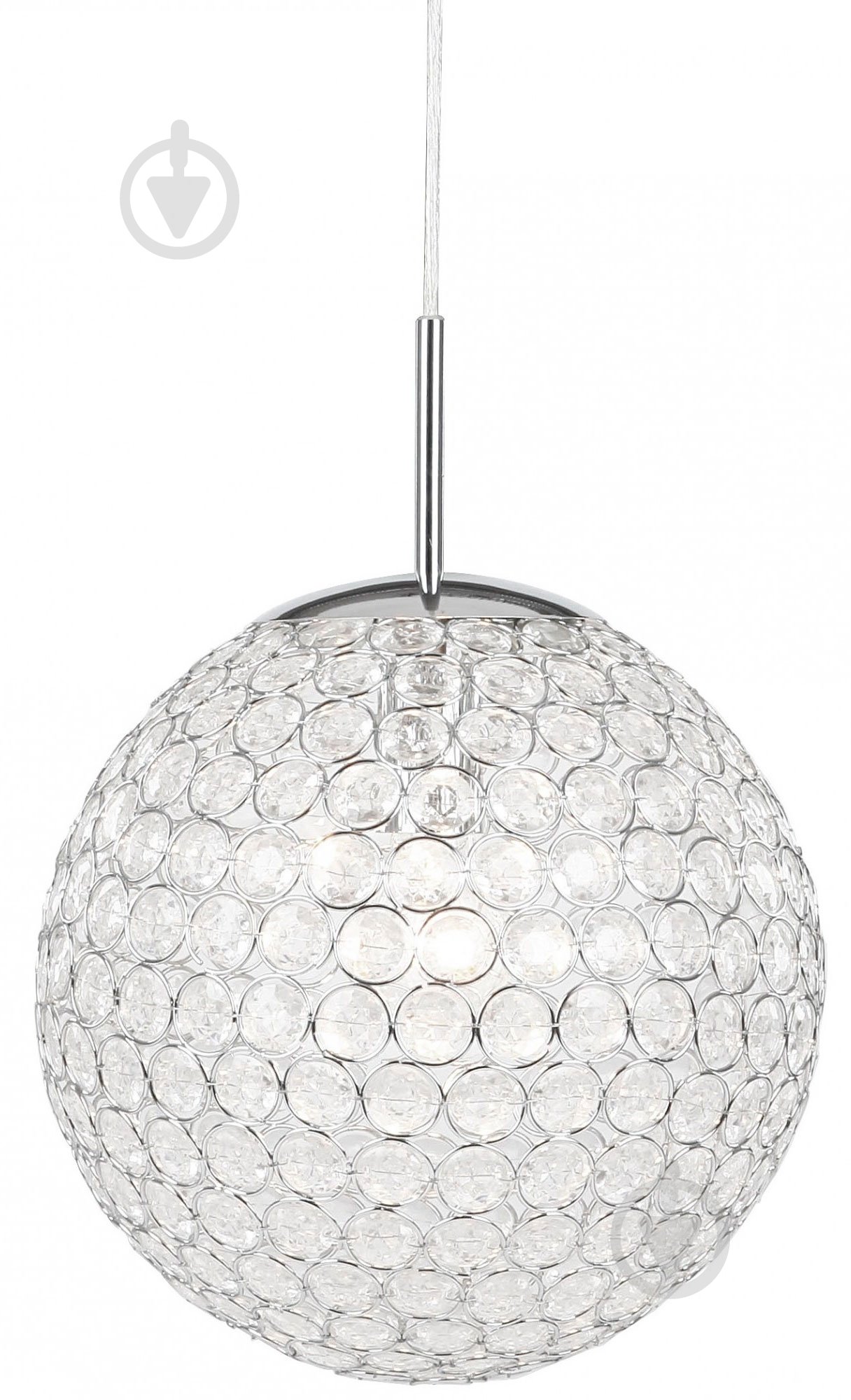 Подвес Globo 16004 Konda 1х60 Вт E27 хром - фото 2 Подвес Globo 16004 Konda 1х60 Вт E27 хром - фото 2