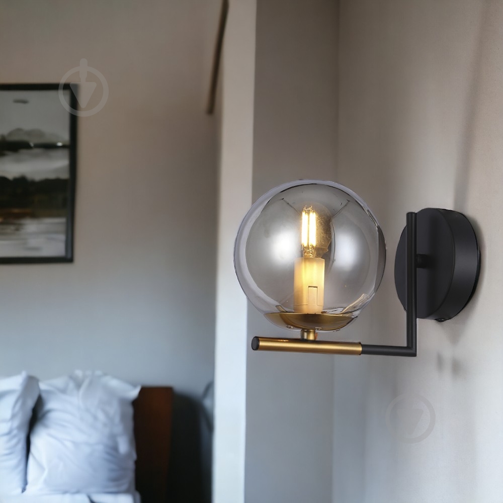 Бра WunderLicht 1x60 Вт E27 золотой OM8282-11 - фото 2