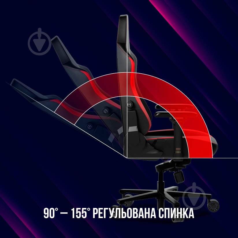 Кресло игровое LORGAR Embrace 533 (LRG-CHR533B) черный - фото 8