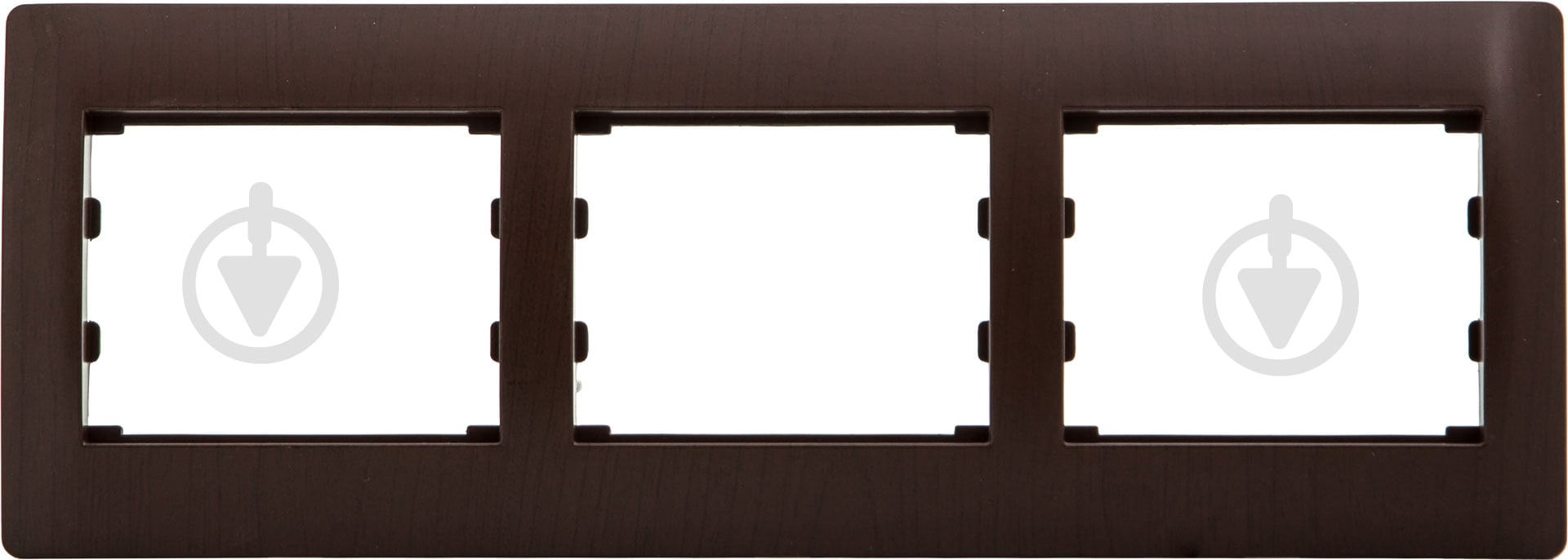 Рамка трехместная LXL Oscar TL1145 горизонтальная венге 8538909900 - фото 1
