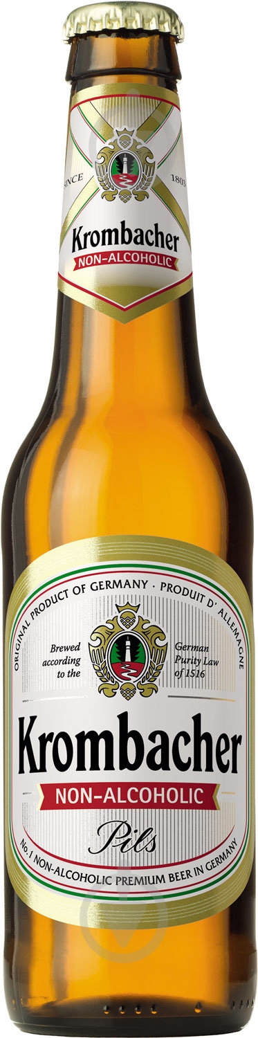 Пиво Krombacher светлое безалкогольное 0,33 л - фото 1 Пиво Krombacher светлое безалкогольное 0,33 л - фото 1