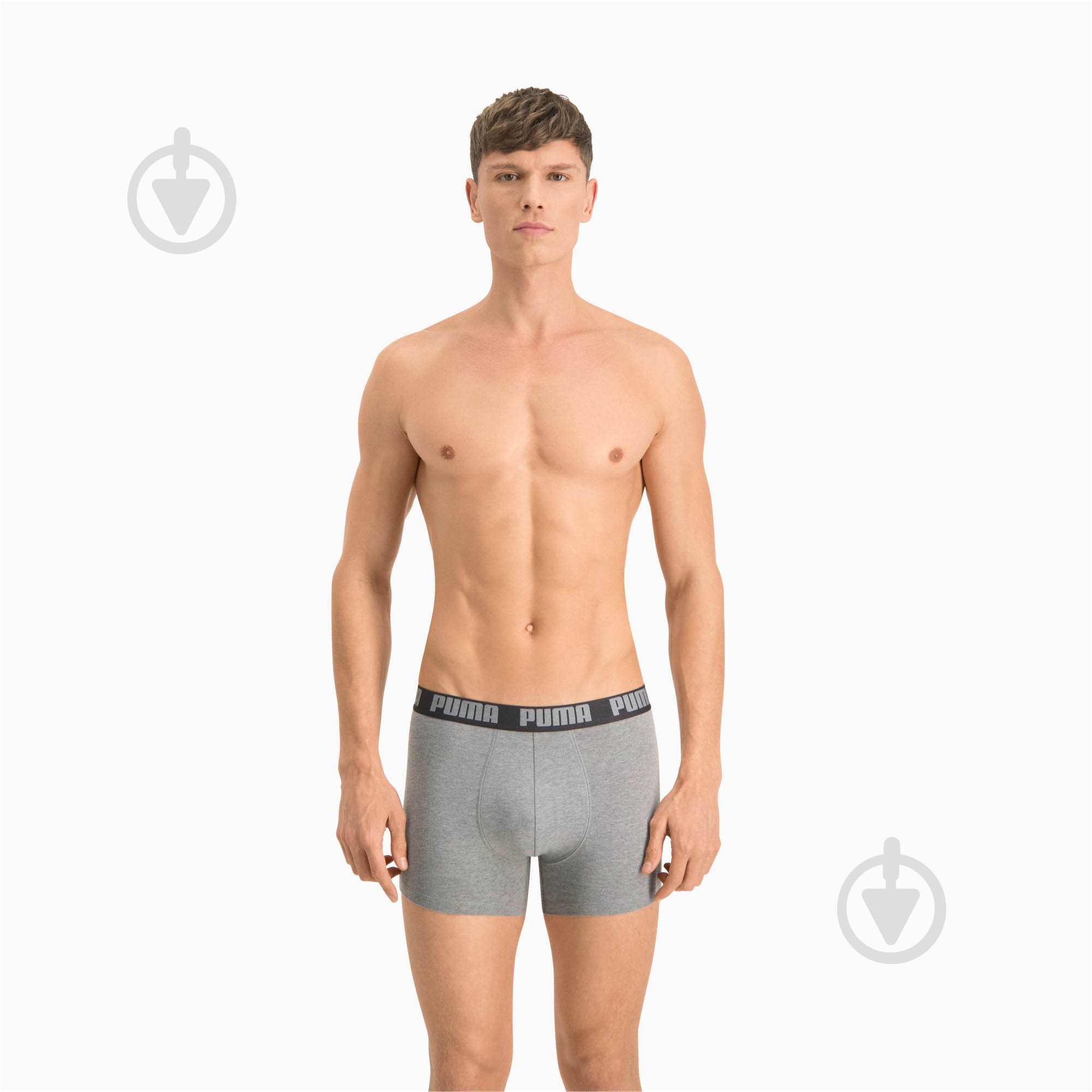 Трусы мужские Puma 90682305 2XL серый/темно-серый - фото 1 Трусы мужские Puma 90682305 2XL серый/темно-серый - фото 1