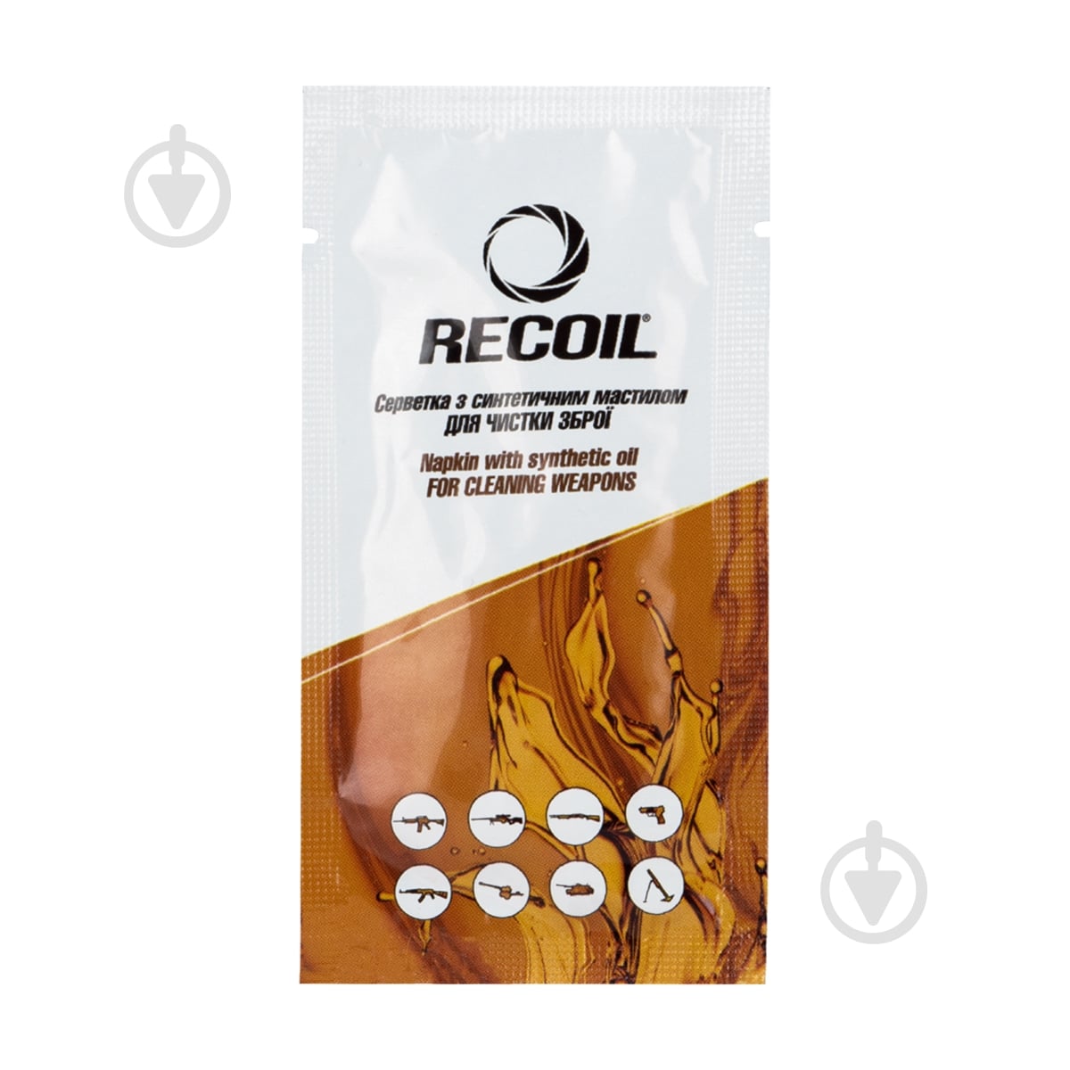 Салфетка для чистки оружия Recoil с синтетическим маслом 5 г - фото 1