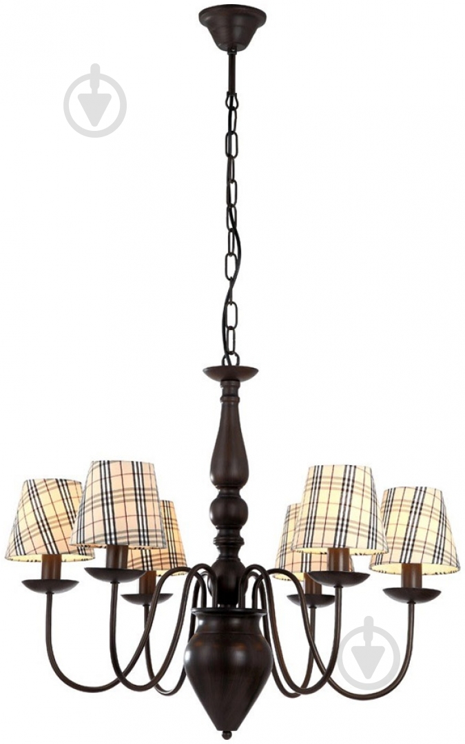Люстра подвесная Arte Lamp Scotch 6xE14 коричневый - фото 1