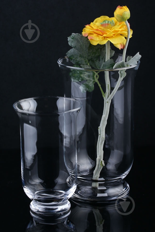 Ваза стеклянная Айс 9x19 см 19 см прозрачная - фото 3