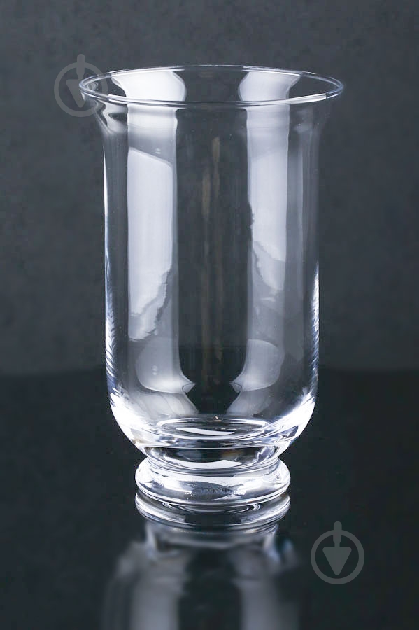 Ваза стеклянная Айс 9x19 см 19 см прозрачная - фото 1