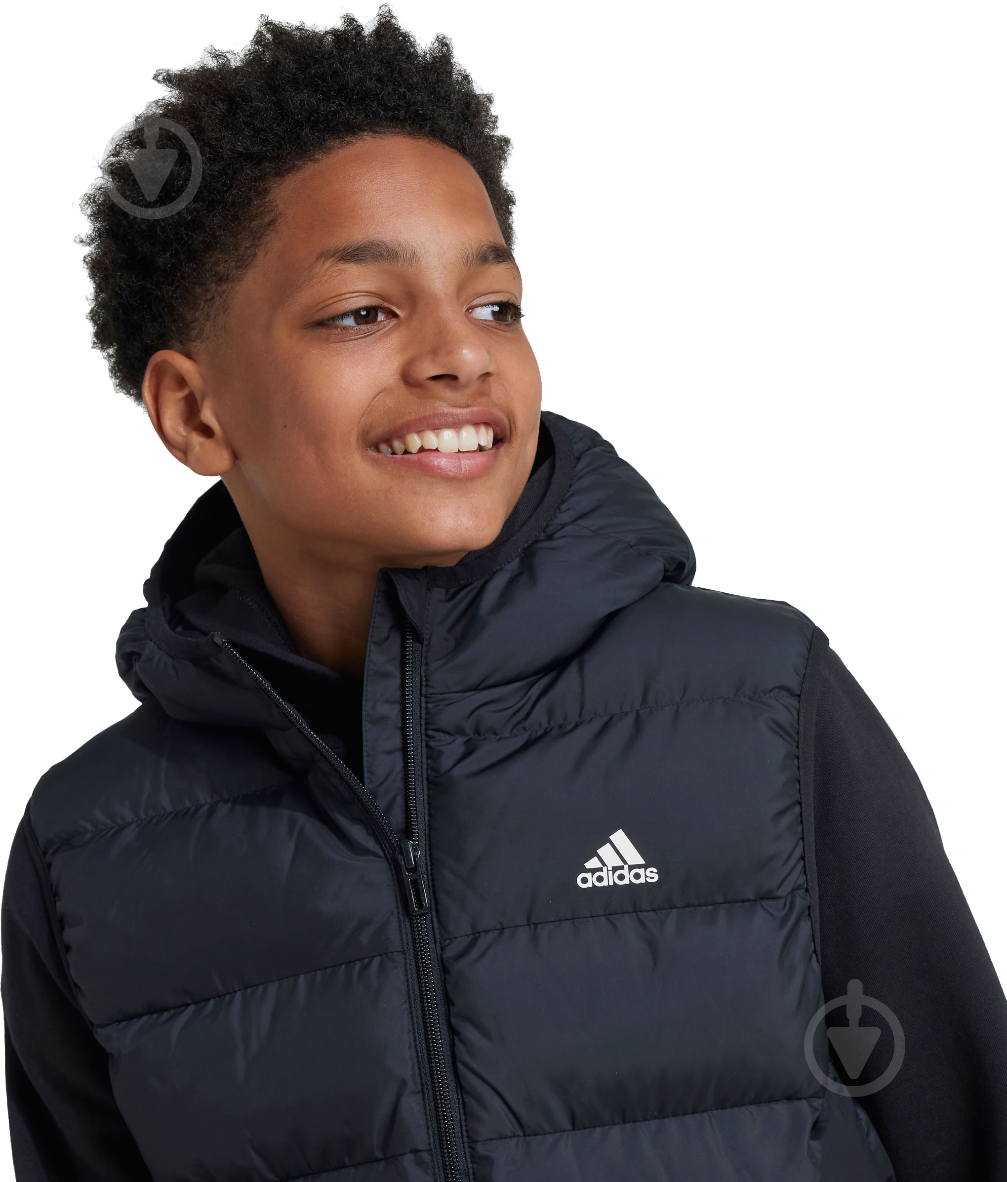 Жилет Adidas J SD VEST IW0544 р.170 черный - фото 3
