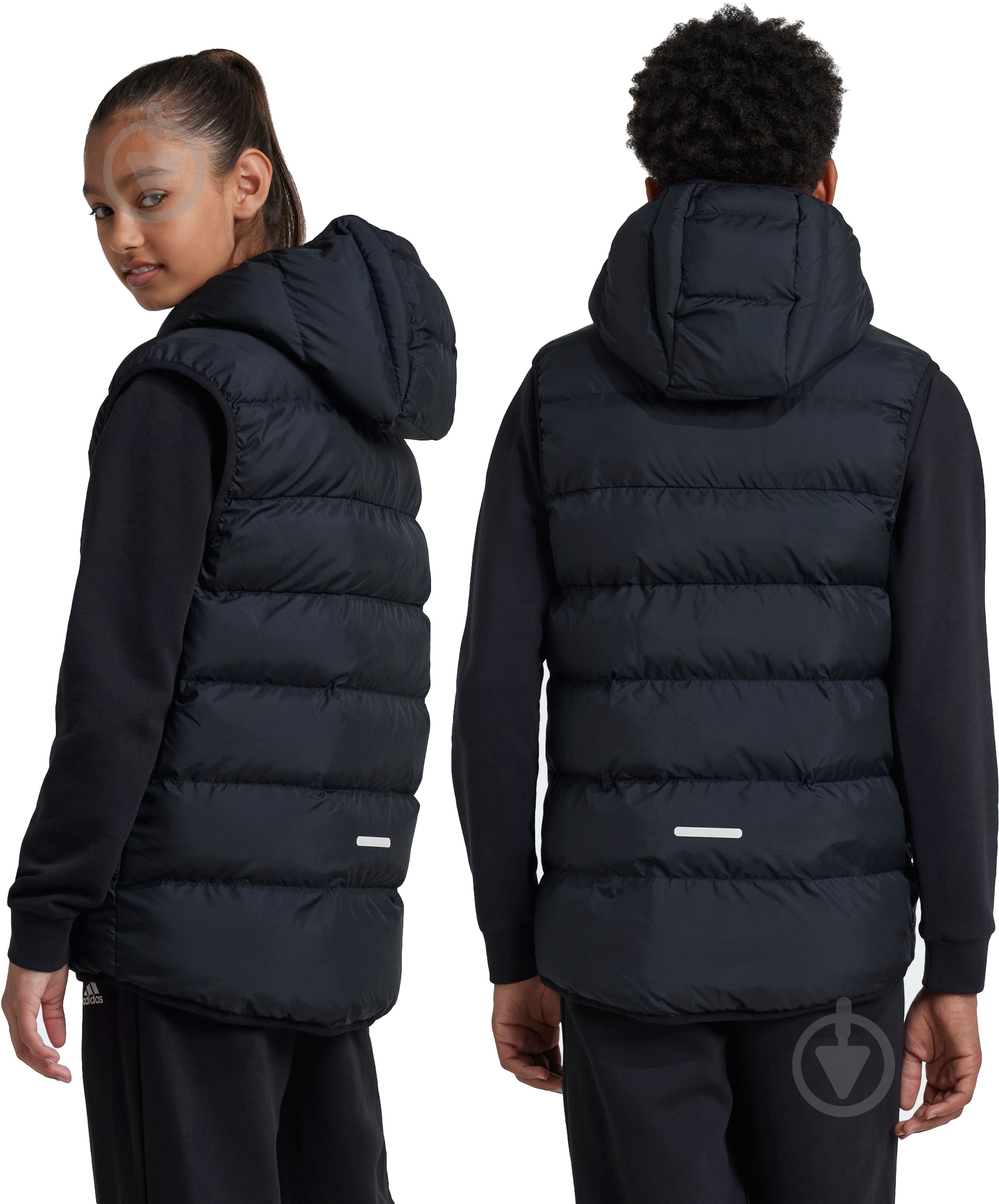 Жилет Adidas J SD VEST IW0544 р.170 черный - фото 5