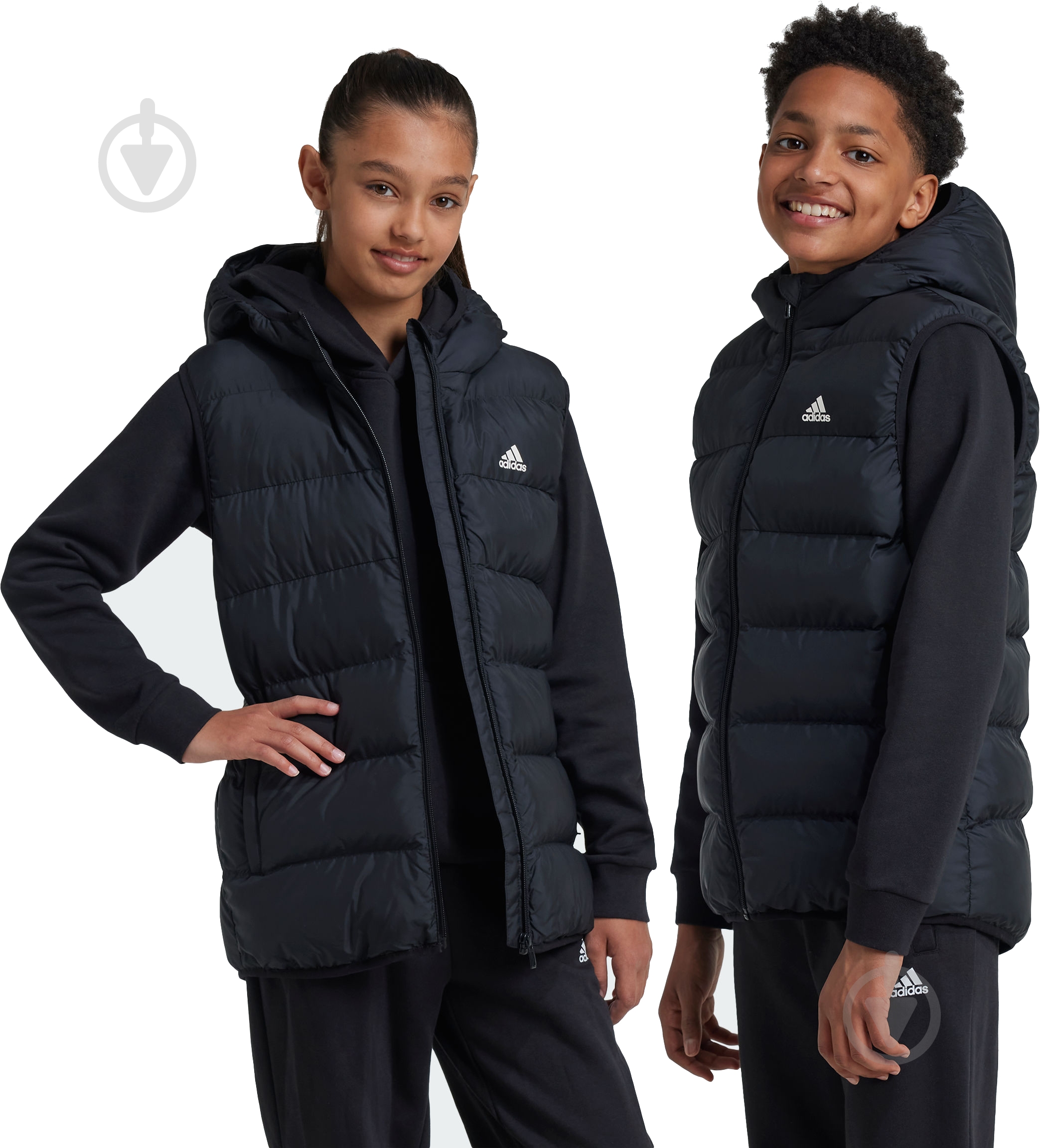 Жилет Adidas J SD VEST IW0544 р.170 черный - фото 6