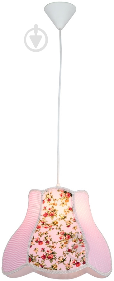 Подвес Arte Lamp Provence A9222SP-1WH 1x40 Вт E14 розовый - фото 1