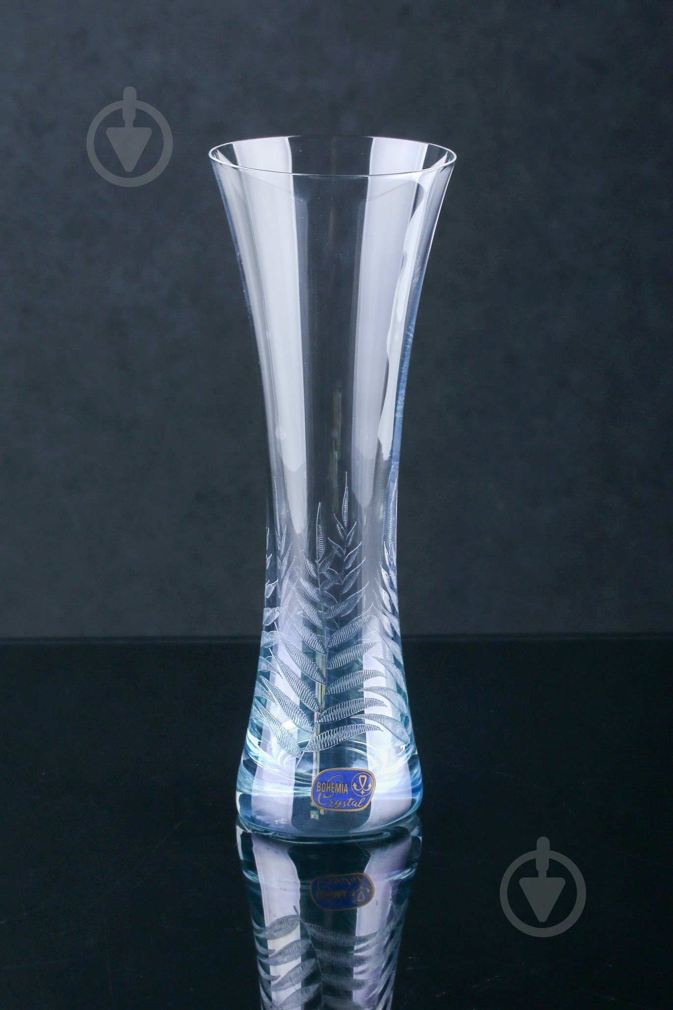 Ваза стеклянная Bohemia Q8848 19.5х7 см 19,5 см прозрачная - фото 1