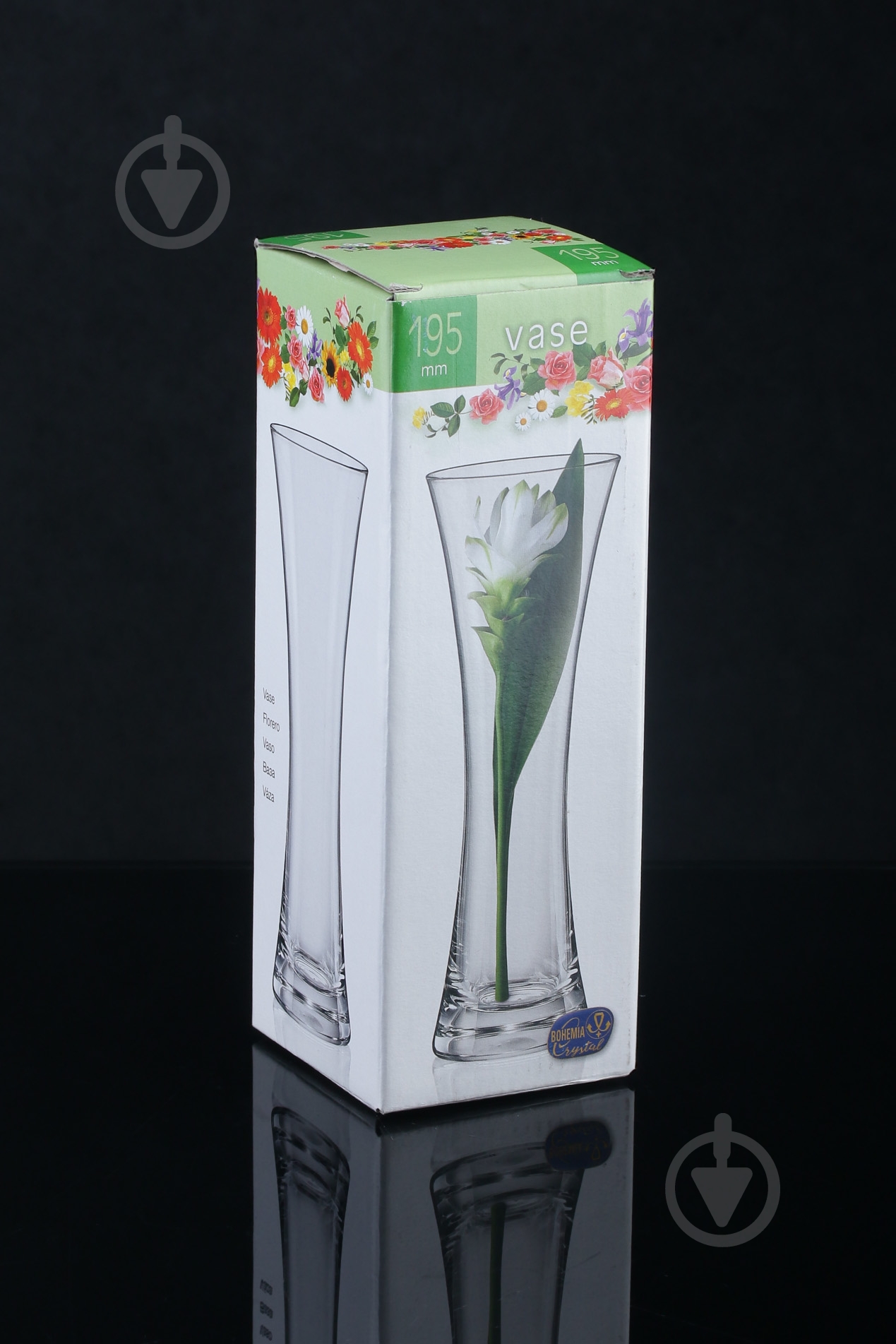 Ваза стеклянная Bohemia Q9039 19,5 см прозрачная - фото 3 Ваза стеклянная Bohemia Q9039 19,5 см прозрачная - фото 3