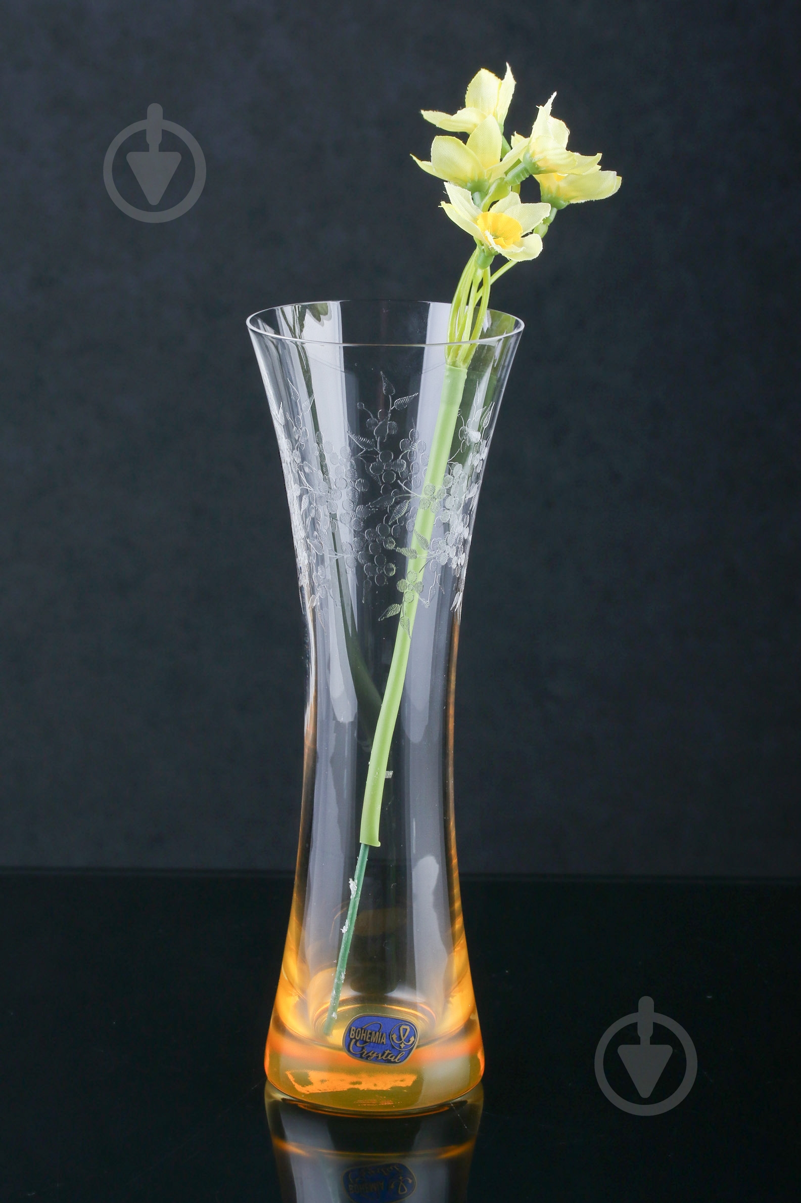 Ваза стеклянная Bohemia Q9039 19,5 см прозрачная - фото 2 Ваза стеклянная Bohemia Q9039 19,5 см прозрачная - фото 2