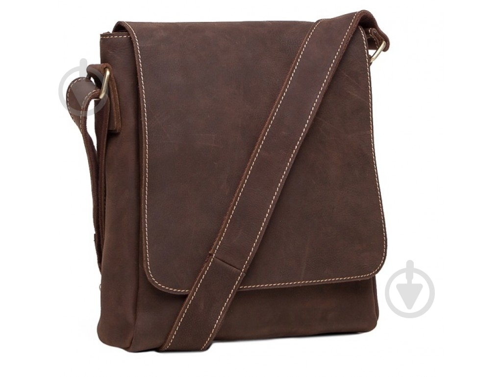 Сумка мужская через плечо Tiding Bag G1157DB коричневый - фото 1