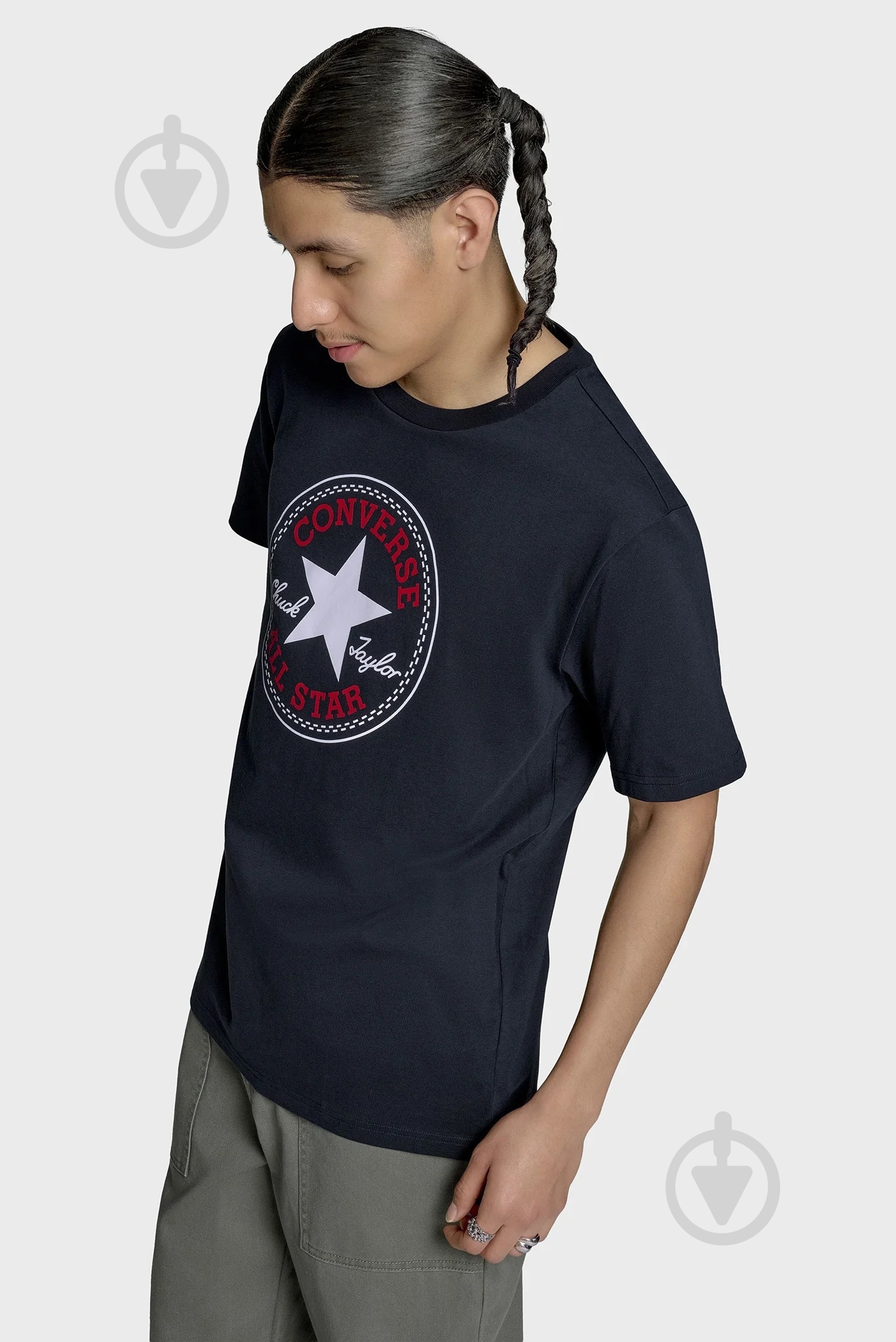 Футболка Converse CHUCK LOGO TEE CVM5T459-BLK р.M черный - фото 5