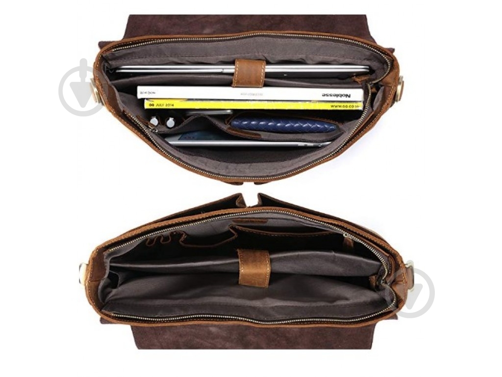 Портфель чоловічий Tiding Bag t0016 коричневий - фото 2 Портфель чоловічий Tiding Bag t0016 коричневий - фото 2