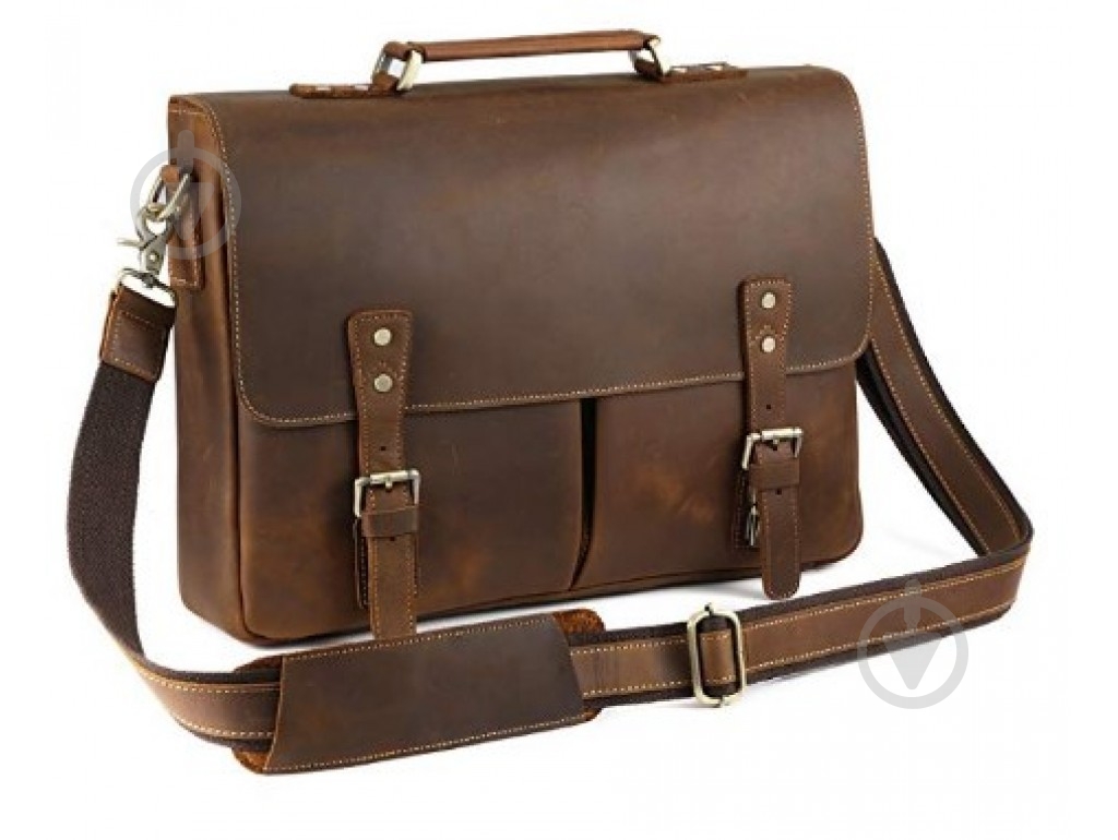 Портфель чоловічий Tiding Bag t0016 коричневий - фото 1 Портфель чоловічий Tiding Bag t0016 коричневий - фото 1