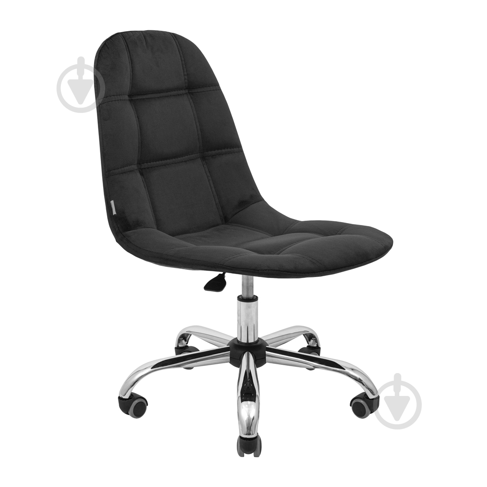 Стілець Richman Спліт Ю Ролл хром Флорида Блек чорний - фото 1 Стілець Richman Спліт Ю Ролл хром Флорида Блек чорний - фото 1