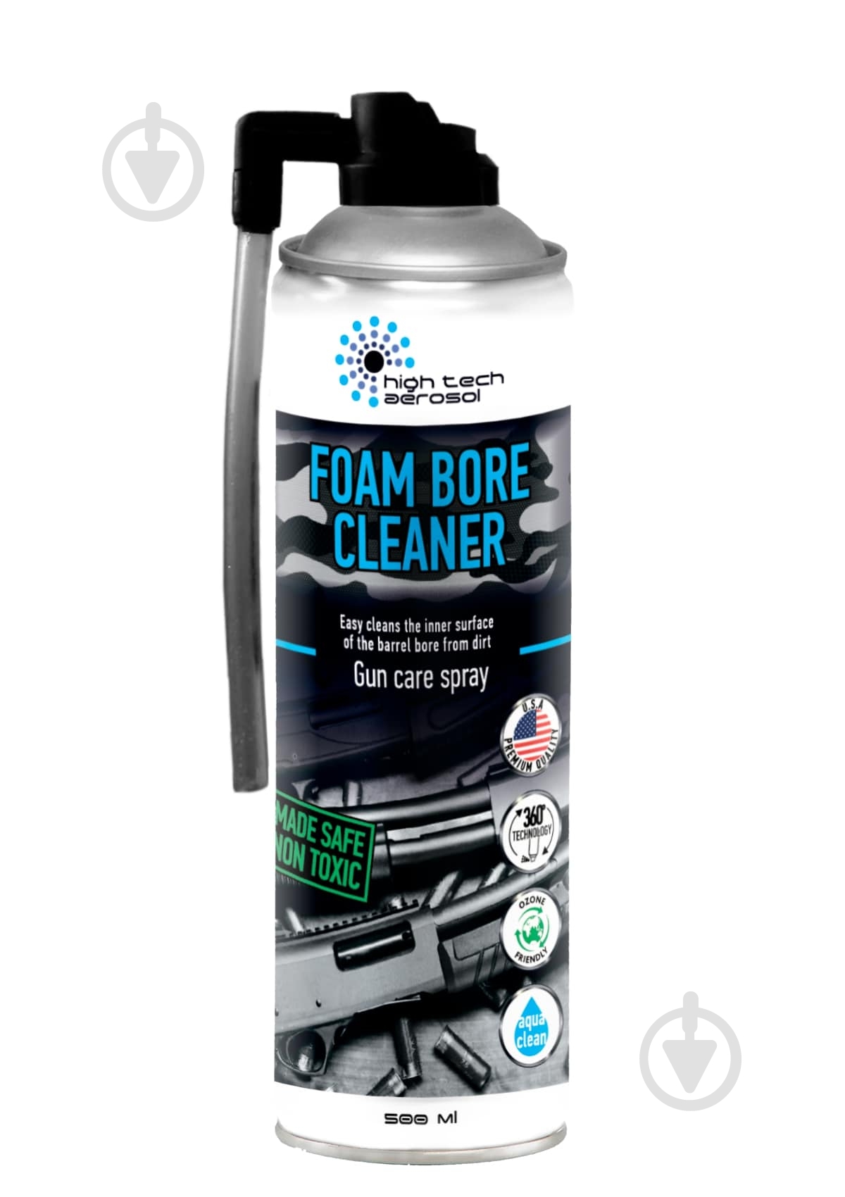 Піна для чищення дул High Tech Aerosol Foam Bore Cleaner 500 мл - фото 1