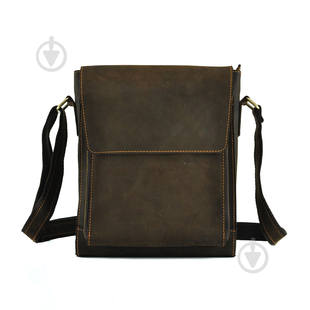 Сумка мужская через плечо Tiding Bag 7055DB коричневый - фото 5
