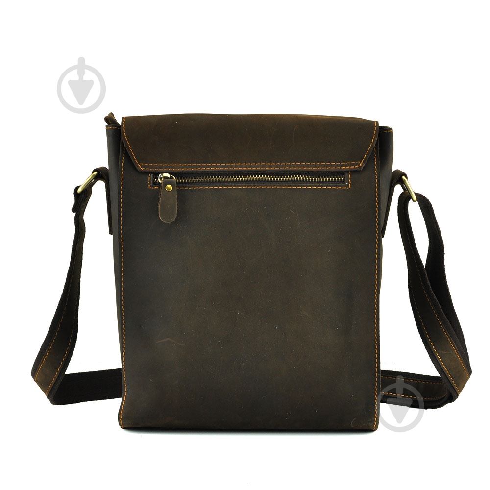 Сумка мужская через плечо Tiding Bag 7055DB коричневый - фото 4